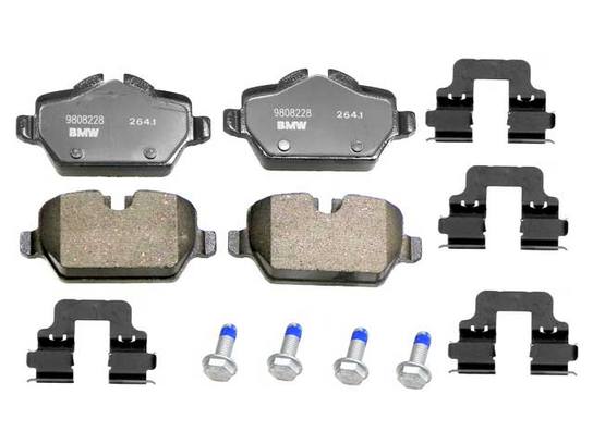 Mini Disc Brake Pad Set - Rear 34219808706 - Akebono Euro Ultra-Premium EUR1554